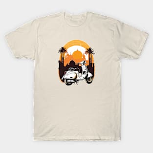 Vespa Sunset Design - Original Artwork T-Shirt